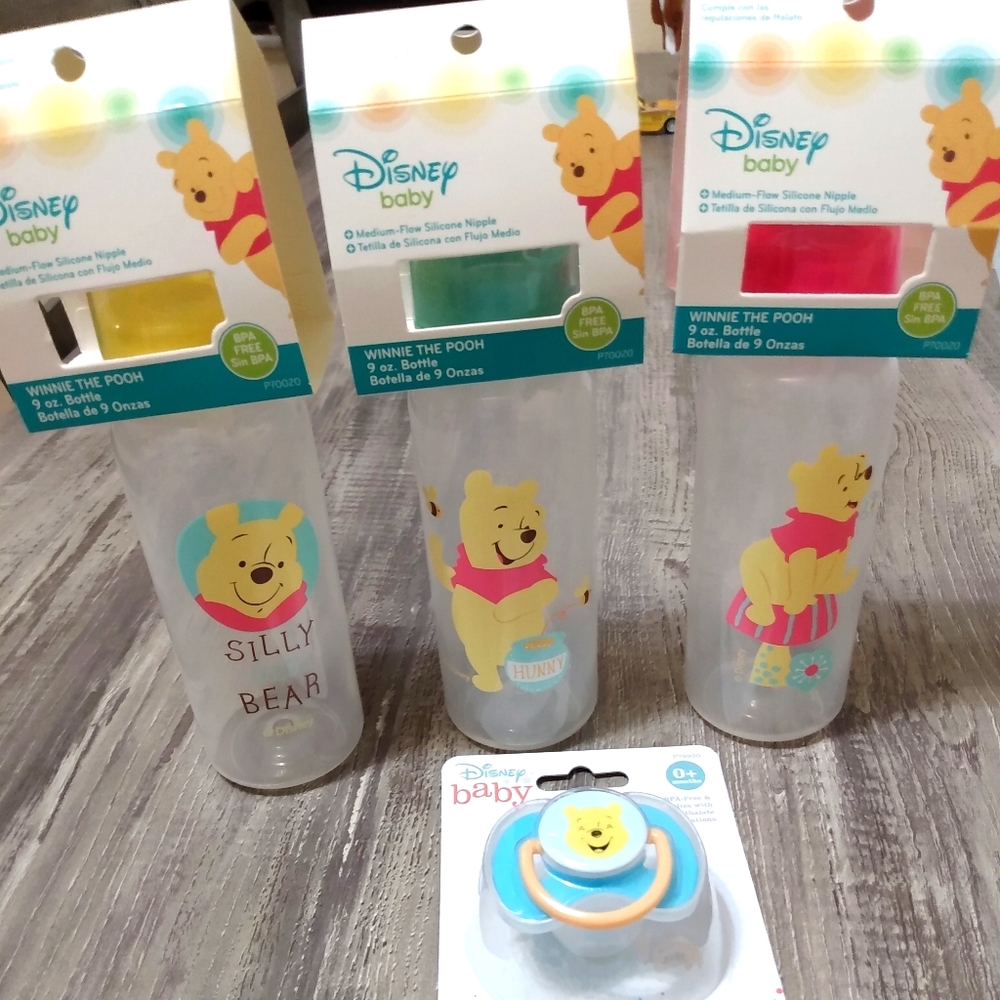 Disney Baby Bottles and Pacifier Set